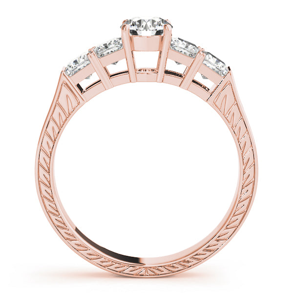 Round Antique Diamond Engagement Ring · 1.32 ct tw