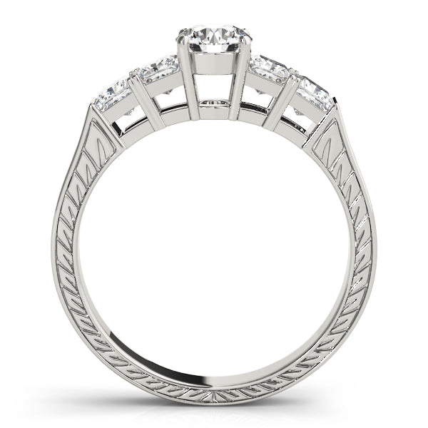 Round Antique Diamond Engagement Ring · 1.32 ct tw