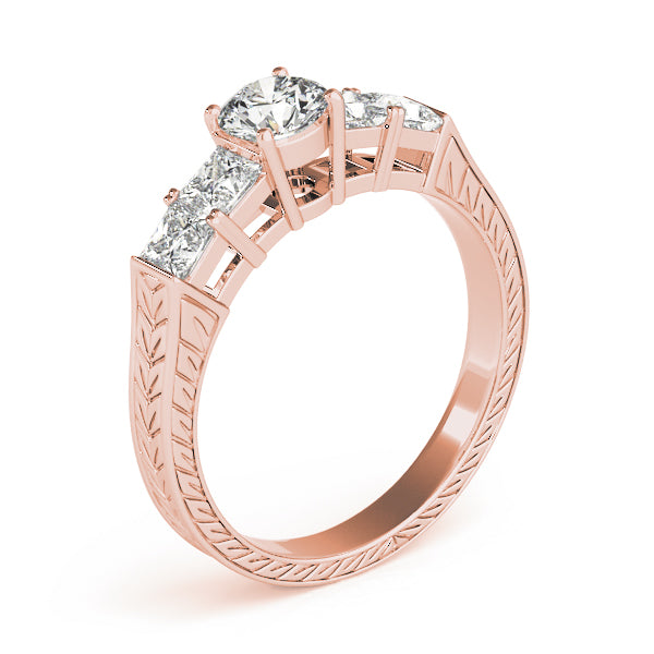 Round Antique Diamond Engagement Ring · 1.32 ct tw