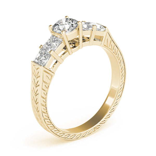 Round Antique Diamond Engagement Ring · 1.32 ct tw