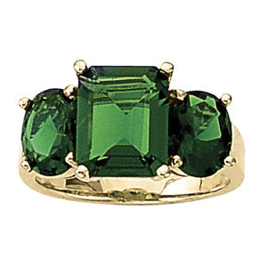 Emerald Gemstone Fashion Ring