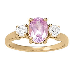 Oval Gemstone Fashion Ring · 0.30 ct tw