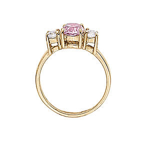 Oval Gemstone Fashion Ring · 0.30 ct tw
