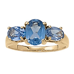 Oval Gemstone Fashion Ring