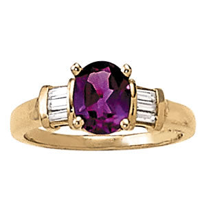 Oval Gemstone Fashion Ring · 0.24 ct tw