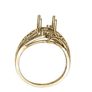 Oval Gemstone Fashion Ring · 0.04 ct tw