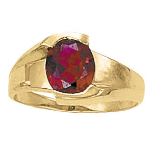 Oval Gemstone Fashion Ring