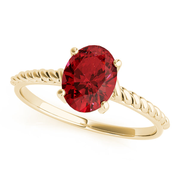 Oval Gemstone Fashion Ring