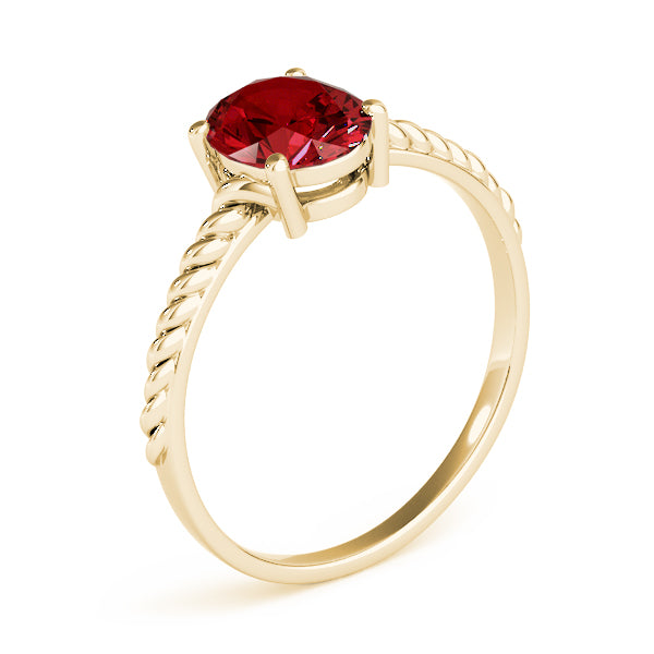 Oval Gemstone Fashion Ring