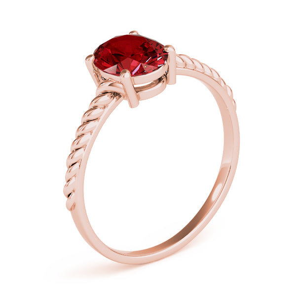 Oval Gemstone Fashion Ring