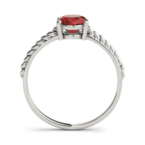 Oval Gemstone Fashion Ring