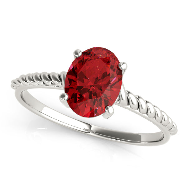 Oval Gemstone Fashion Ring