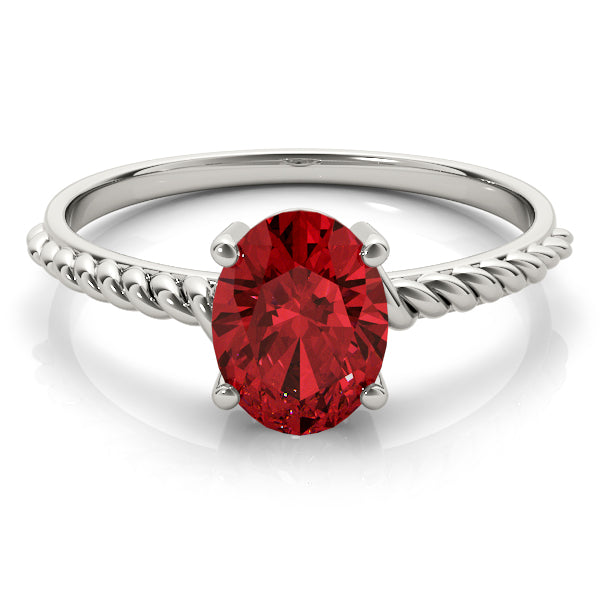 Oval Gemstone Fashion Ring