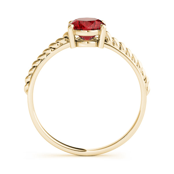 Oval Gemstone Fashion Ring