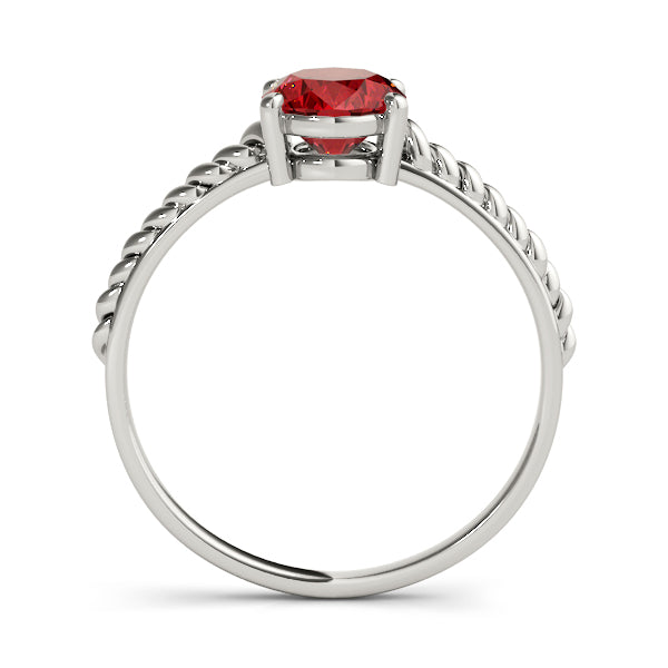 Oval Gemstone Fashion Ring