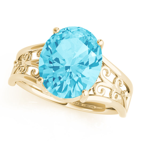 Oval Gemstone Fashion Ring
