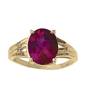 Oval Gemstone Fashion Ring