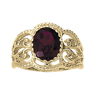 Oval Gemstone Fashion Ring