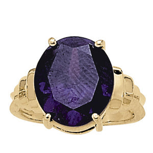 Oval Gemstone Fashion Ring