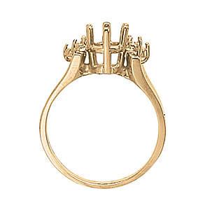 Oval Gemstone Fashion Ring · 0.12 ct tw