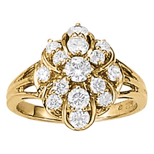 Diamond Cluster Fashion Ring · 0.50 ct tw