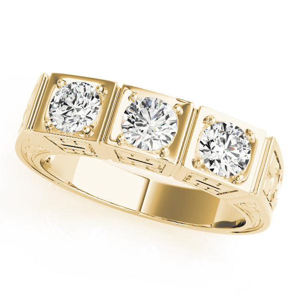 Round Three-Stone Diamond Engagement Ring · 0.75 ct tw