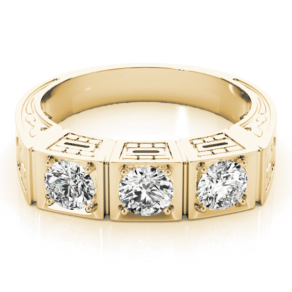 Round Three-Stone Diamond Engagement Ring · 0.75 ct tw