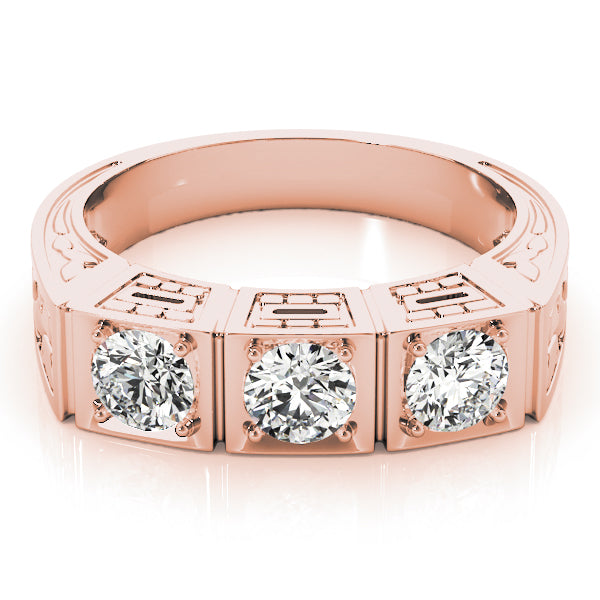 Round Three-Stone Diamond Engagement Ring · 0.75 ct tw
