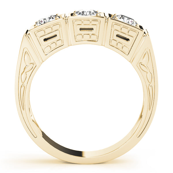 Round Three-Stone Diamond Engagement Ring · 0.75 ct tw