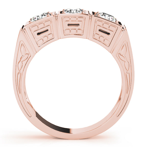 Round Three-Stone Diamond Engagement Ring · 0.75 ct tw