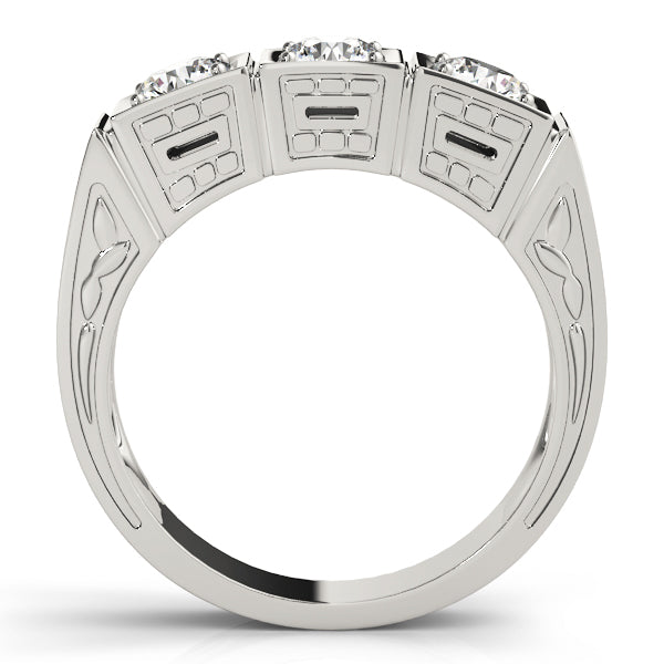 Round Three-Stone Diamond Engagement Ring · 0.75 ct tw