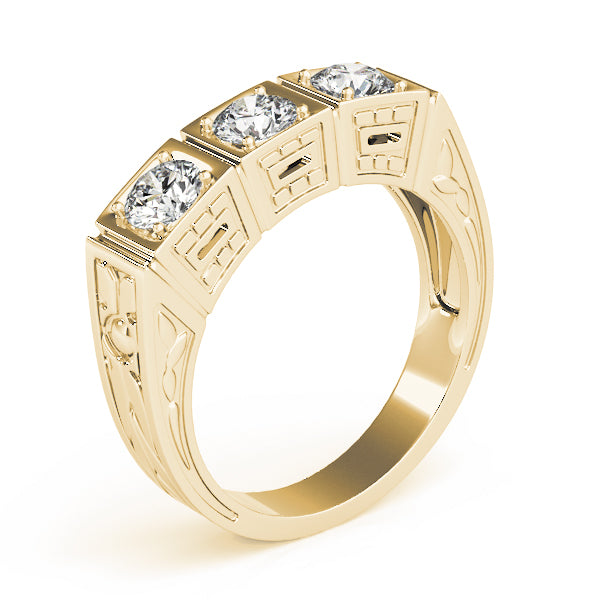 Round Three-Stone Diamond Engagement Ring · 0.75 ct tw