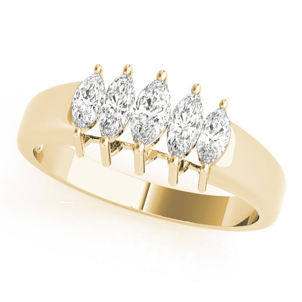 Marquise Fancy Shape Diamond Wedding Band · 1.30 ct tw
