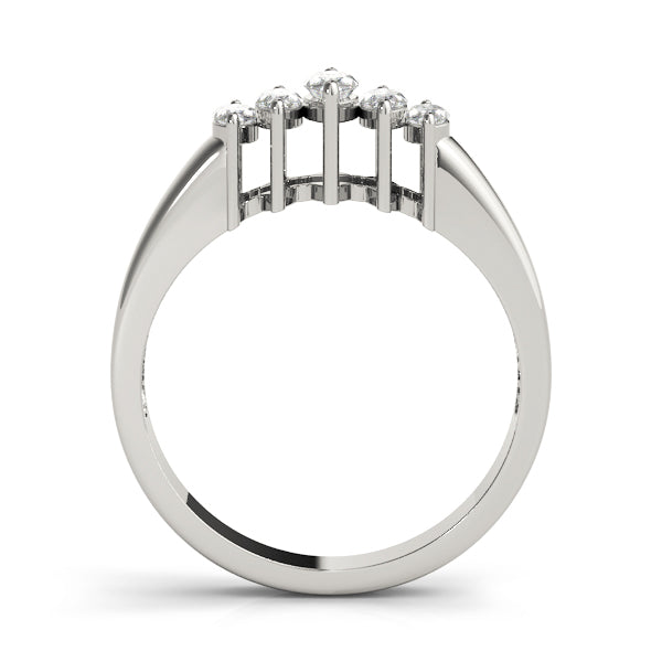 Marquise Fancy Shape Diamond Wedding Band · 0.46 ct tw