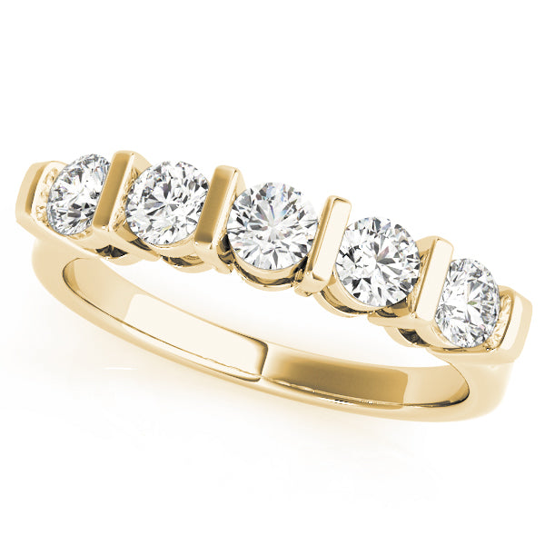 Bar Set Diamond Wedding Band · 0.75 ct tw
