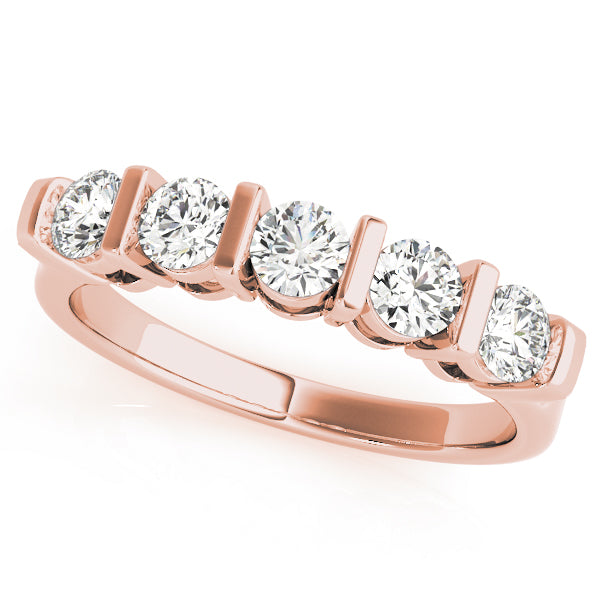 Bar Set Diamond Wedding Band · 0.75 ct tw