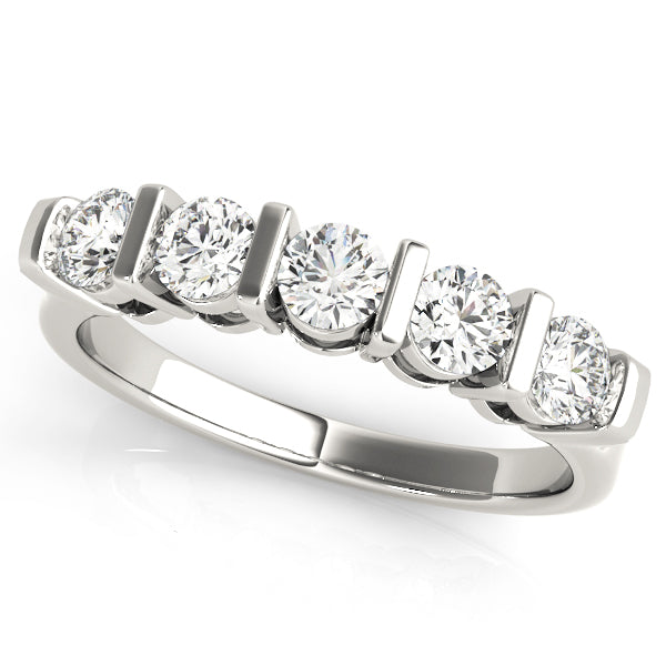 Bar Set Diamond Wedding Band · 0.75 ct tw