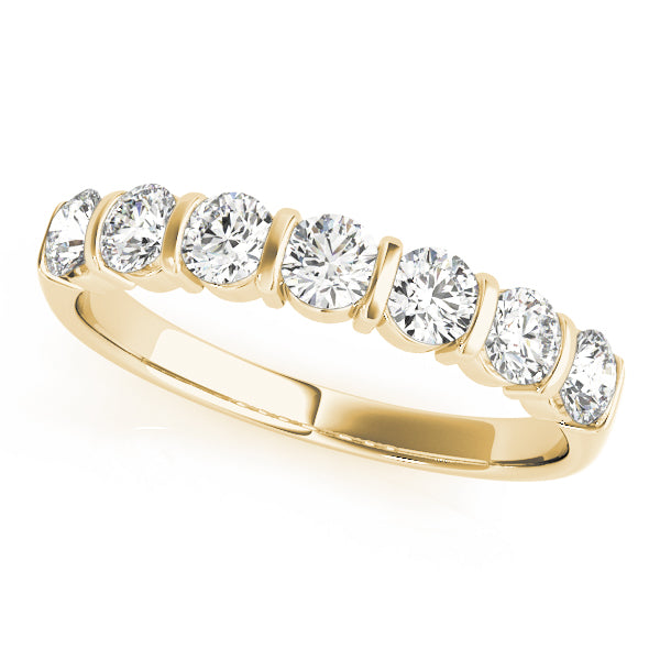 Bar Set Diamond Wedding Band · 0.77 ct tw