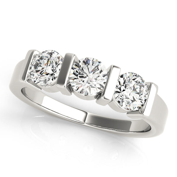 Round Three-Stone Diamond Engagement Ring · 1.50 ct tw
