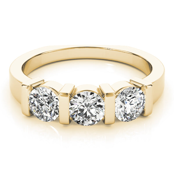 Round Three-Stone Diamond Engagement Ring · 1.50 ct tw