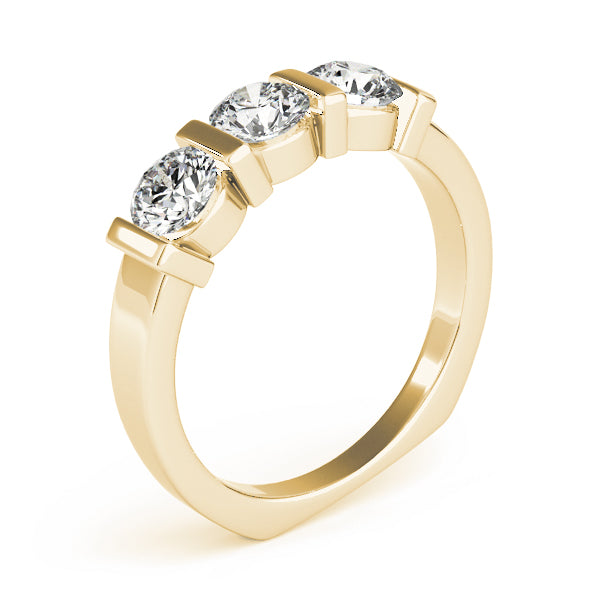 Round Three-Stone Diamond Engagement Ring · 1.50 ct tw