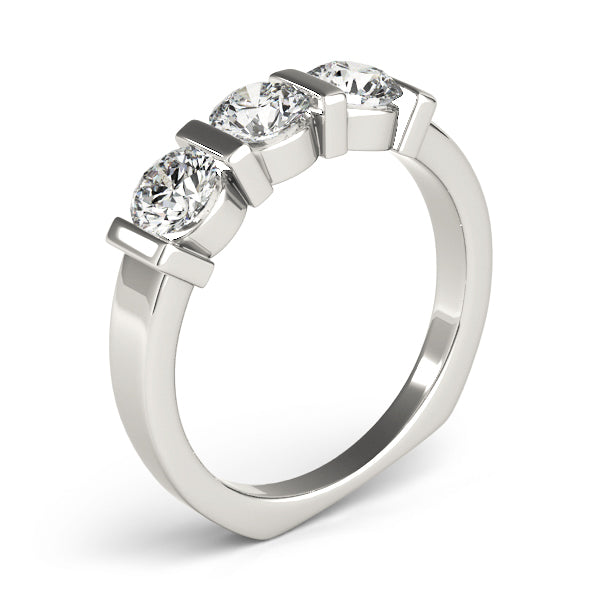 Round Three-Stone Diamond Engagement Ring · 1.50 ct tw