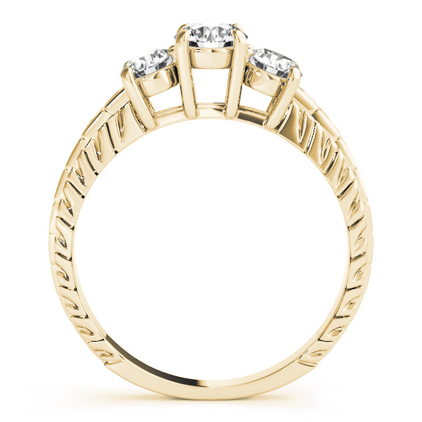 Round Three-Stone Diamond Engagement Ring · 0.75 ct tw