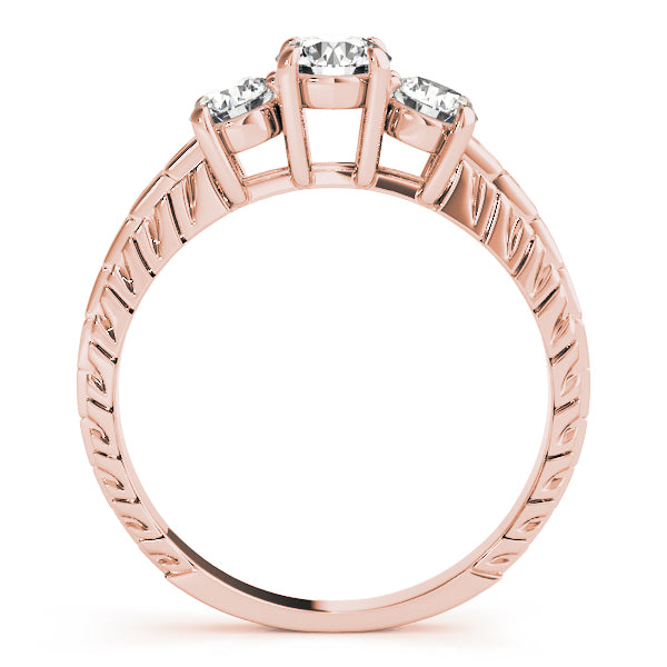 Round Three-Stone Diamond Engagement Ring · 0.75 ct tw