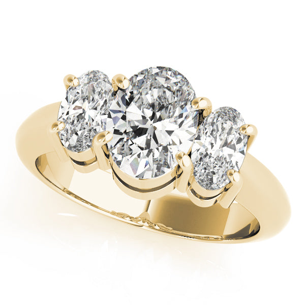 Oval Three-Stone Diamond Engagement Ring · 2.50 ct tw