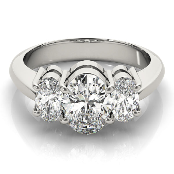 Oval Three-Stone Diamond Engagement Ring · 2.50 ct tw