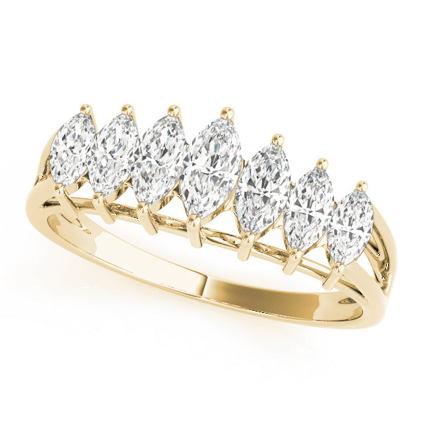 Marquise Fancy Shape Diamond Wedding Band · 1.27 ct tw