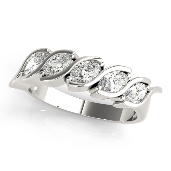 Marquise Fancy Shape Diamond Wedding Band · 1.00 ct tw