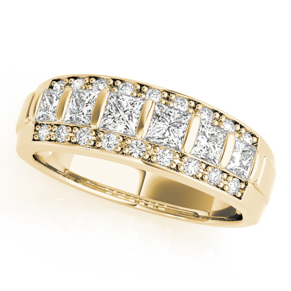 Princess Fancy Shape Diamond Wedding Band · 0.87 ct tw