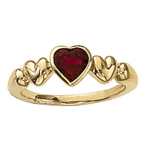 Heart Gemstone Fashion Ring
